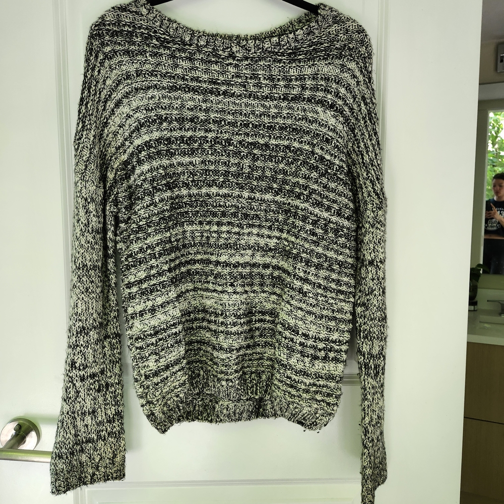 Volcom Black and White Crew Neck Sweater